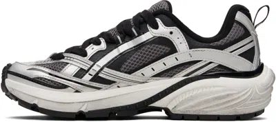 Represent Silver & Black Storm Runner Sneakers In Multi