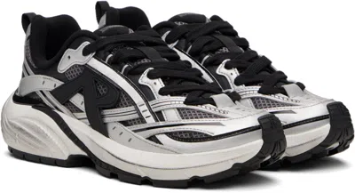 Represent Silver & Black Storm Runner Sneakers In Multi