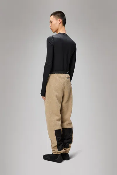 Rains Yermo Fleece Pants Regular In Beige
