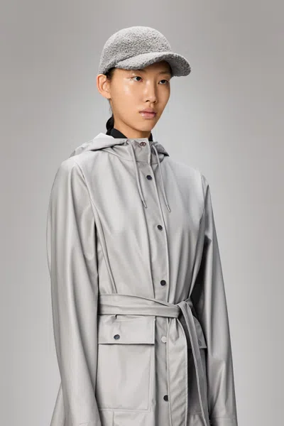 Rains Fleece Cap In Gray
