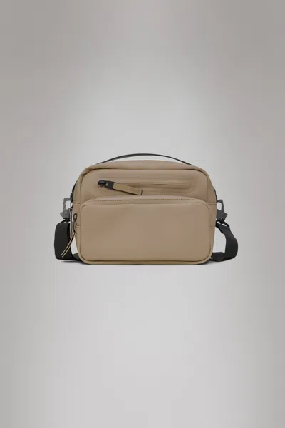 Rains Cargo Box Bag In Beige