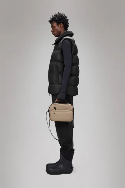 Rains Cargo Box Bag In Beige