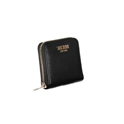 Guess Jeans Black Polyethylene Wallet In Black