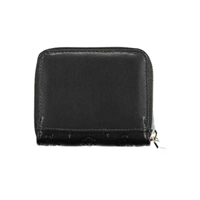 Guess Jeans Black Polyethylene Women's Wallet In Black