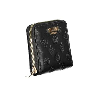 Guess Jeans Black Polyethylene Women's Wallet In Black