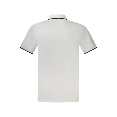 Hugo Boss White Cotton Polo Shirt In White