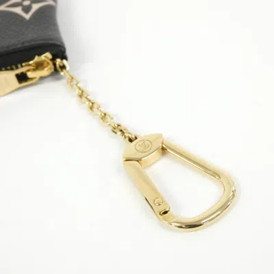 Pre-owned Louis Vuitton Beige Black Leather Coin Purse/coin Case () In Multi