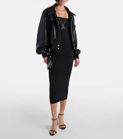 Wolford Silhouette-enhancing Maxi Dress With Spaghetti Straps In Black