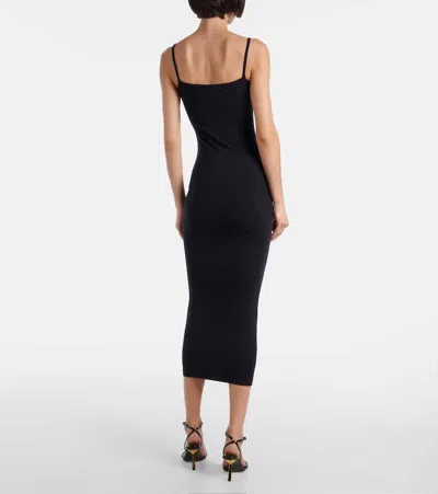 Wolford Silhouette-enhancing Maxi Dress With Spaghetti Straps In Black