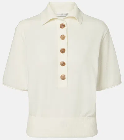 Christopher Esber Sundial Shell Cotton-blend Top In Neutral