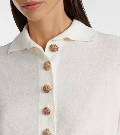 Christopher Esber Sundial Shell Cotton-blend Top In Neutral