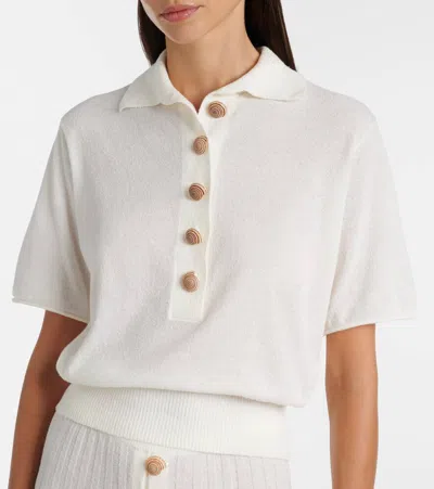 Christopher Esber Sundial Shell Cotton-blend Top In Neutral