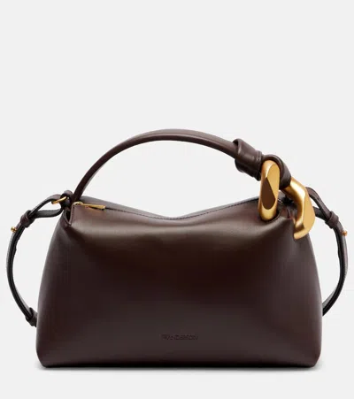 Jw Anderson Brown Leather Small Jwa Corner Handbag