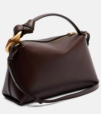 Jw Anderson Brown Leather Small Jwa Corner Handbag