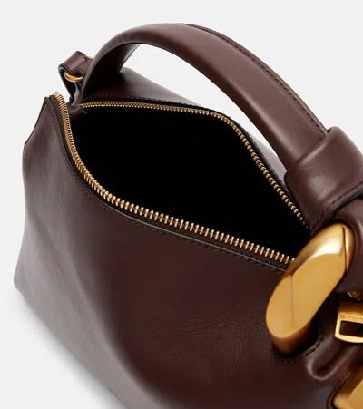 Jw Anderson Brown Leather Small Jwa Corner Handbag