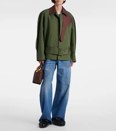 Jw Anderson Brown Leather Small Jwa Corner Handbag