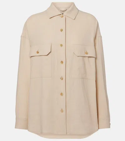 Loro Piana Yannis Overshirt In Neutral