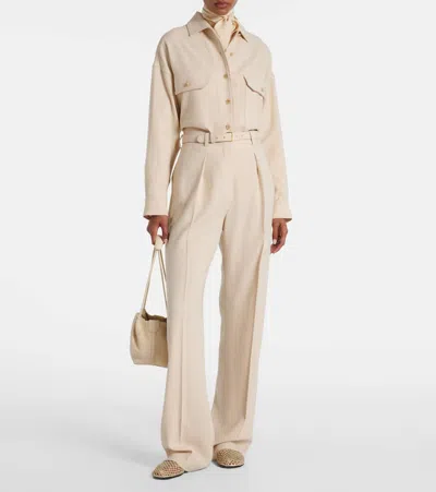 Loro Piana Yannis Overshirt In Neutral