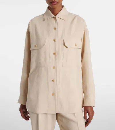 Loro Piana Yannis Overshirt In Neutral