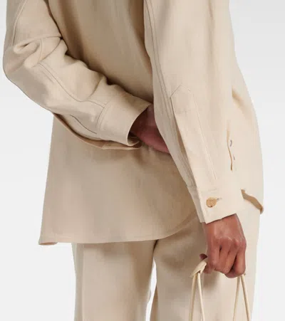 Loro Piana Yannis Overshirt In Neutral