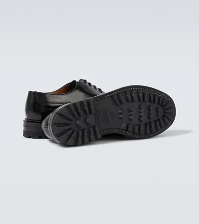 皮革绑带式德比鞋