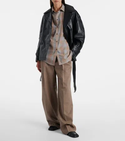 Rohe Sculptural Leather Jacket In Black