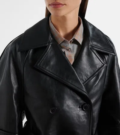 Rohe Sculptural Leather Jacket In Black