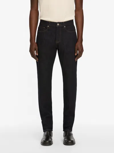 Frame Mid-rise Straight-leg Jeans In Black