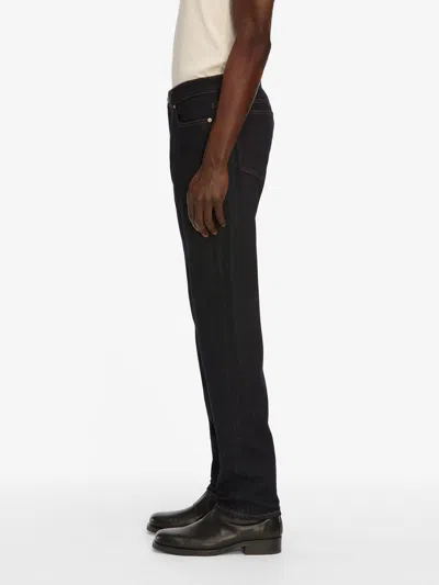 Frame Mid-rise Straight-leg Jeans In Black