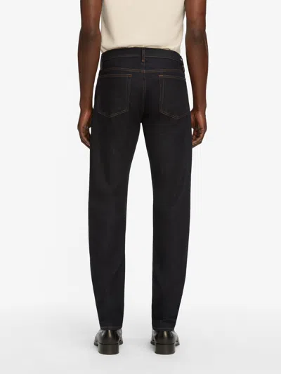 Frame Mid-rise Straight-leg Jeans In Black