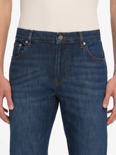 Frame Modern Straight Jeans In Blue