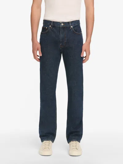 Frame Jetset Modern Straight Denim Jeans In Blue