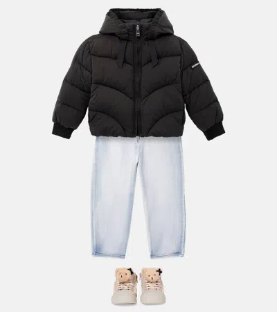 Monnalisa Embellished Sneakers In Beige