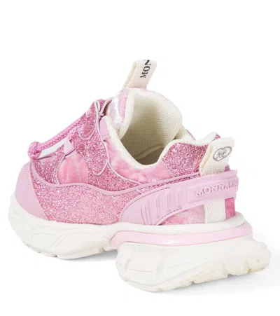 Monnalisa Embellished Sneakers In Pink