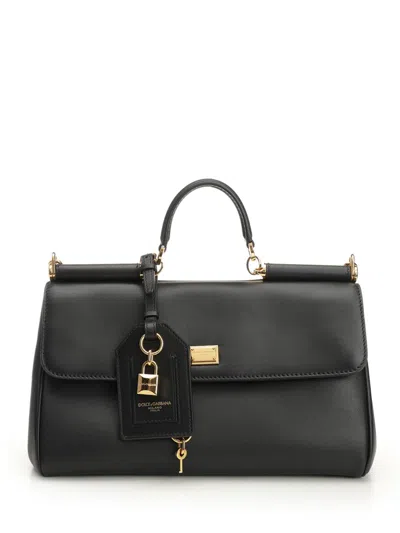 Dolce & Gabbana Medium Sicily Handbag Handbags Black