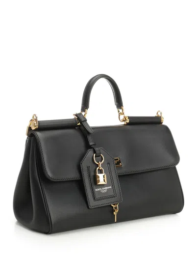 Dolce & Gabbana Medium Sicily Handbag Handbags Black