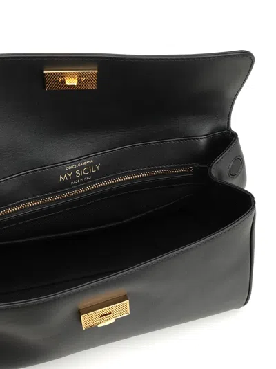Dolce & Gabbana Medium Sicily Handbag Handbags Black