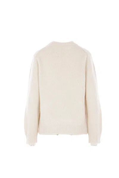 Jil Sander Knitwear In Beige Wool In Neutral