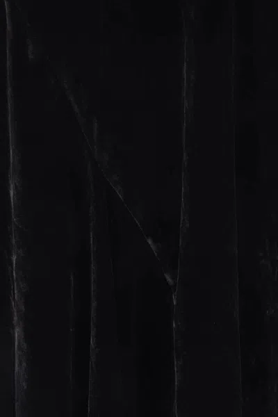 Rick Owens Open Back Gown Dress In Black