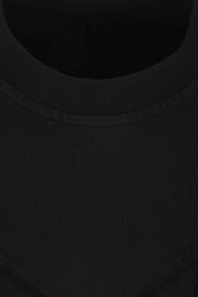 Rick Owens Drkshdw Round Neck Short Sleeve T-shirt In Black