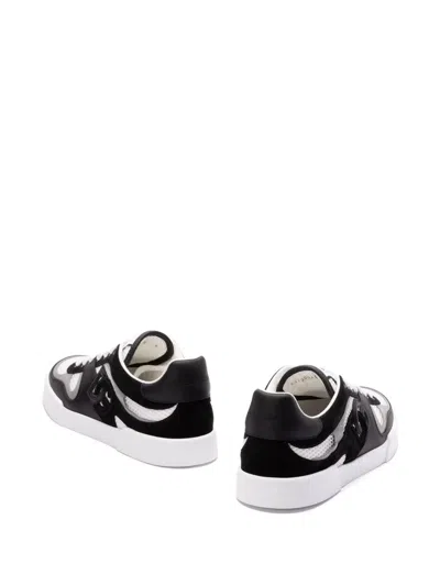 Dolce & Gabbana Dolce&gabbana Mesh & Leather Sneaker In White