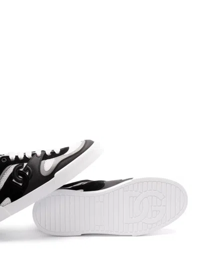 Dolce & Gabbana Dolce&gabbana Mesh & Leather Sneaker In White