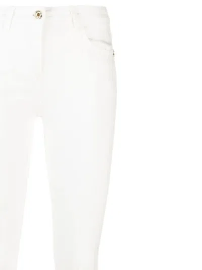Patrizia Pepe Slim Fit Pants In White