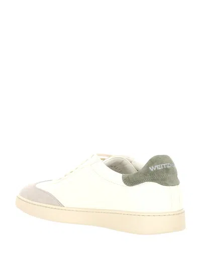 Stuart Weitzman Banner Sneakers With Durable Rubber Sole In White