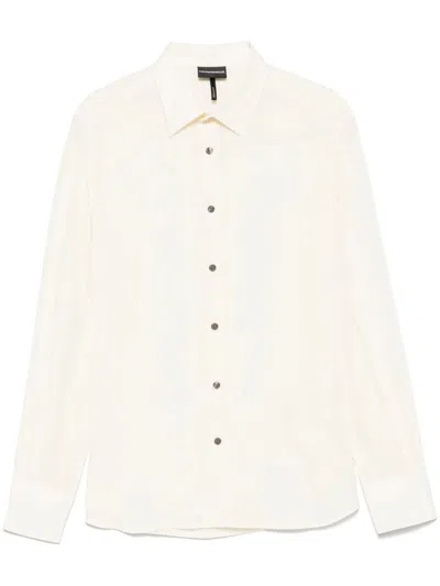 Emporio Armani Striped Shirt In Multi