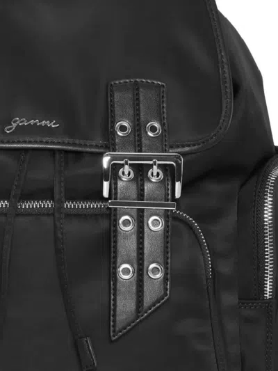 Ganni Bucky Backpack In Black