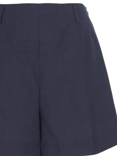 Givenchy Wool High-rise Tailored Shorts In Blue