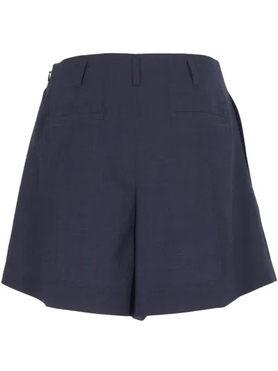 Givenchy Wool High-rise Tailored Shorts In Blue