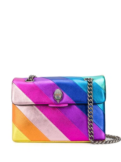 Kurt Geiger London Kensington Leather Convertible Shoulder Bag In Pink Multi