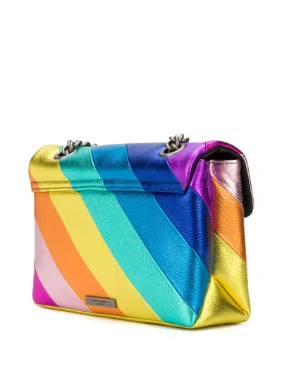 Kurt Geiger London Kensington Leather Convertible Shoulder Bag In Pink Multi